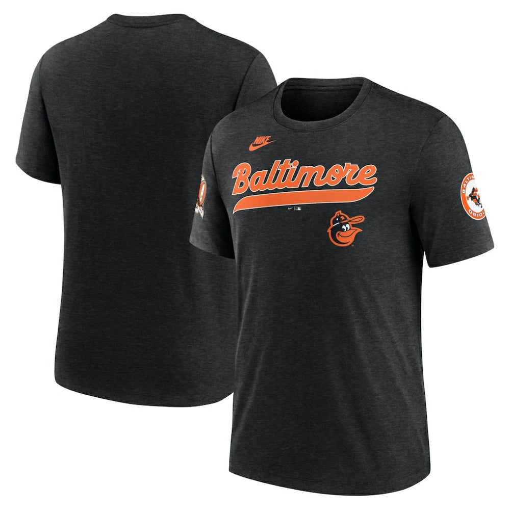 Baltimore Orioles Nike Cooperstown Collection Eras Tri-Blend T-Shirt - MLB