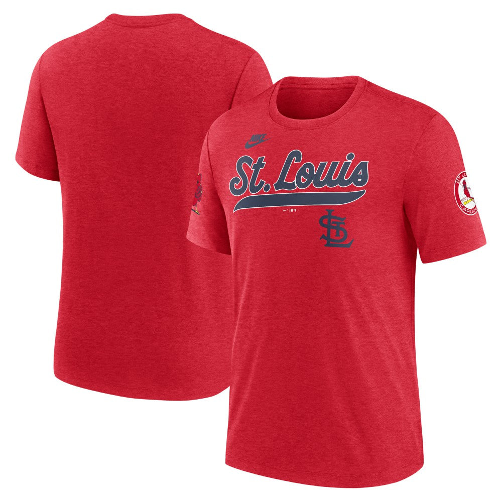 St. Louis Cardinals Nike Cooperstown Collection Eras Tri-Blend T-Shirt - MLB