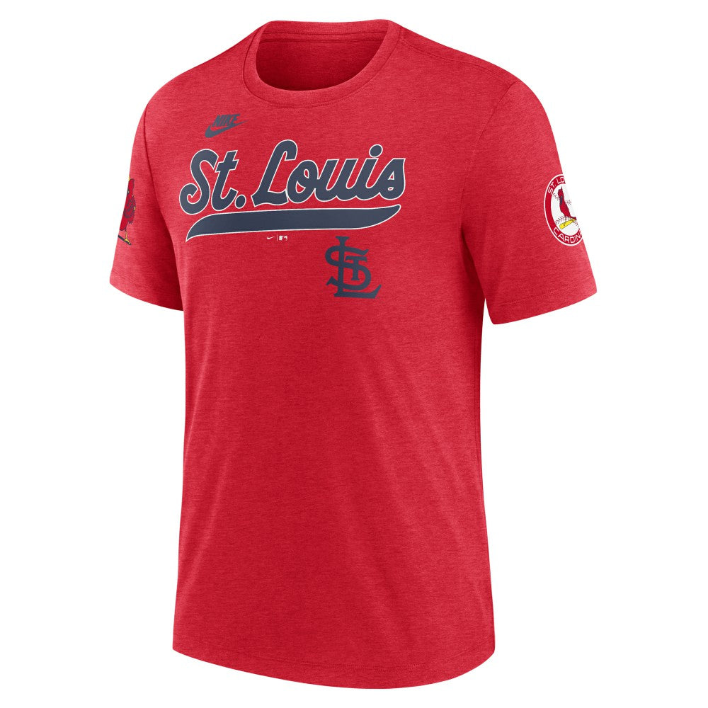 St. Louis Cardinals Nike Cooperstown Collection Eras Tri-Blend T-Shirt - MLB