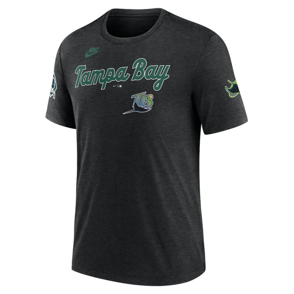 Tampa Bay Rays Nike Cooperstown Collection Eras Tri-Blend T-Shirt - MLB
