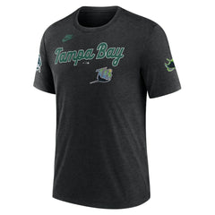 Tampa Bay Rays Nike Cooperstown Collection Eras Tri-Blend T-Shirt - MLB