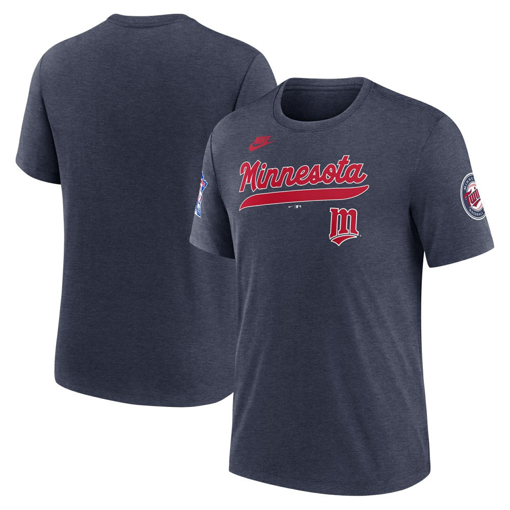 Minnesota Twins Nike Cooperstown Collection Eras Tri-Blend T-Shirt - MLB