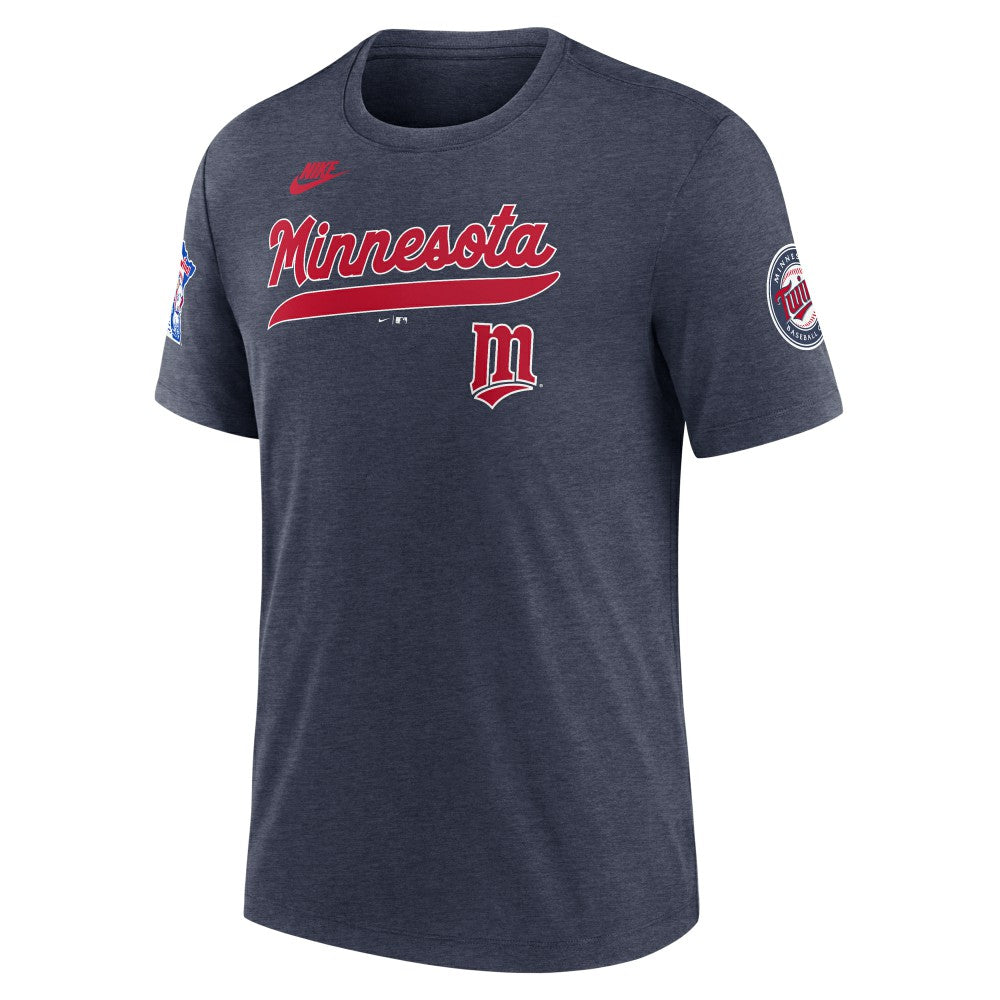 Minnesota Twins Nike Cooperstown Collection Eras Tri-Blend T-Shirt - MLB