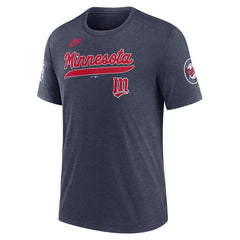Minnesota Twins Nike Cooperstown Collection Eras Tri-Blend T-Shirt - MLB