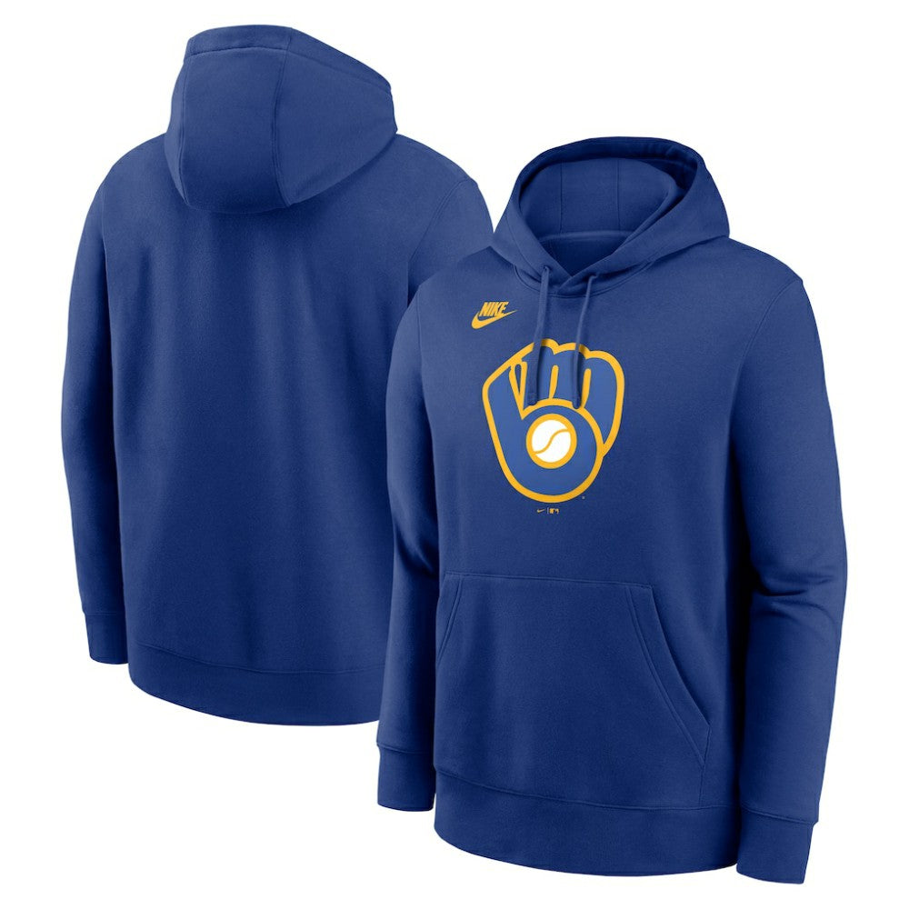 Milwaukee Brewers Nike Cooperstown Collection Logo Club Hoodie - MLB