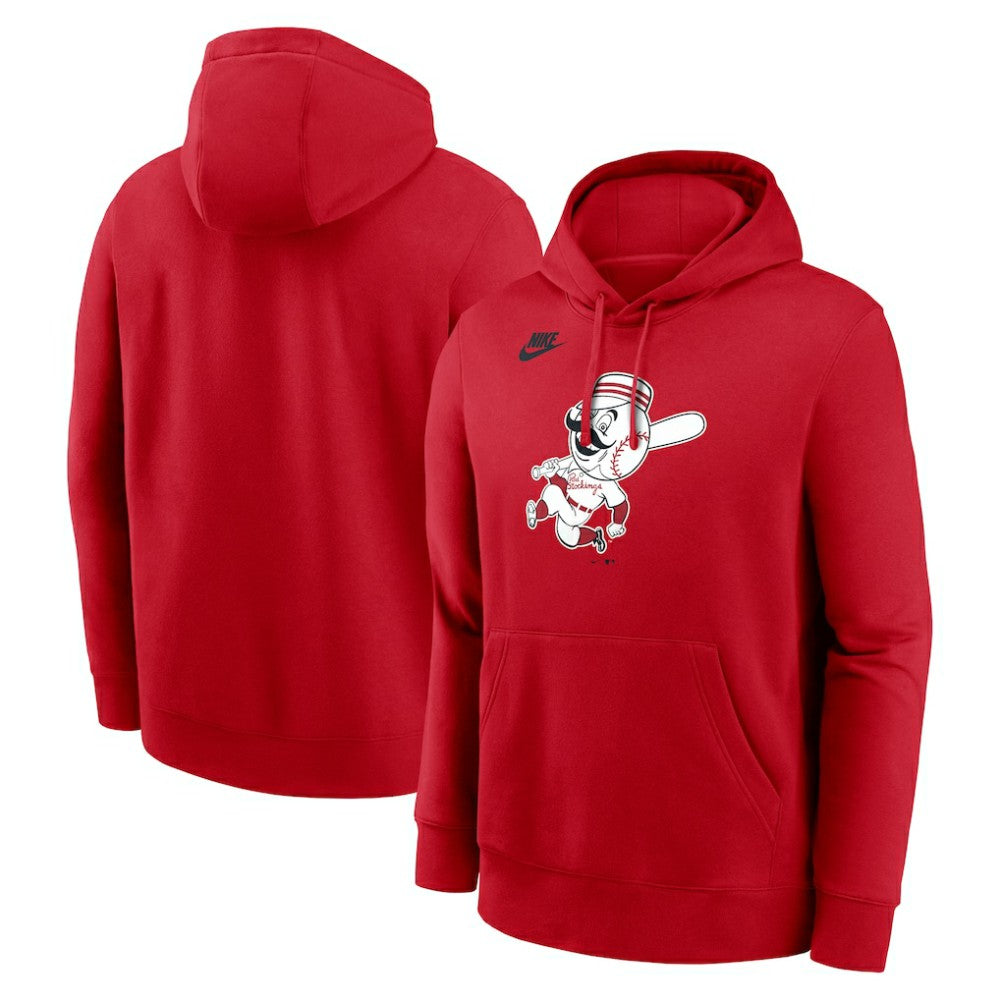 Cincinnati Reds Nike Cooperstown Collection Logo Club Hoodie - MLB