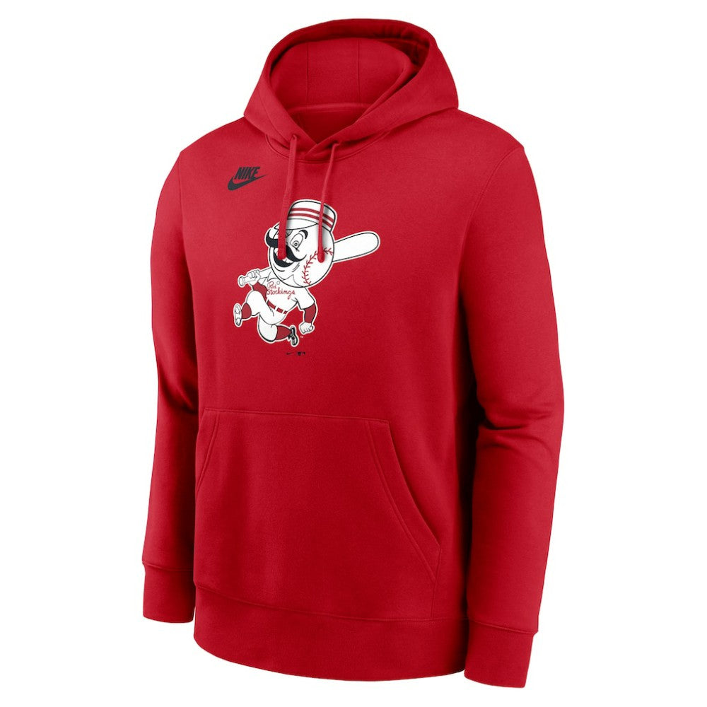 Cincinnati Reds Nike Cooperstown Collection Logo Club Hoodie - MLB