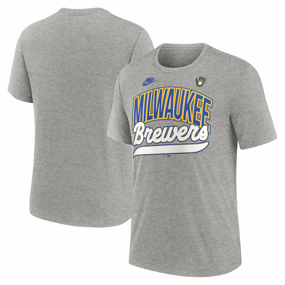 Milwaukee Brewers Nike Cooperstown Collection Retro Tri-Blend T-Shirt - MLB