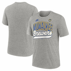 Milwaukee Brewers Nike Cooperstown Collection Retro Tri-Blend T-Shirt - MLB
