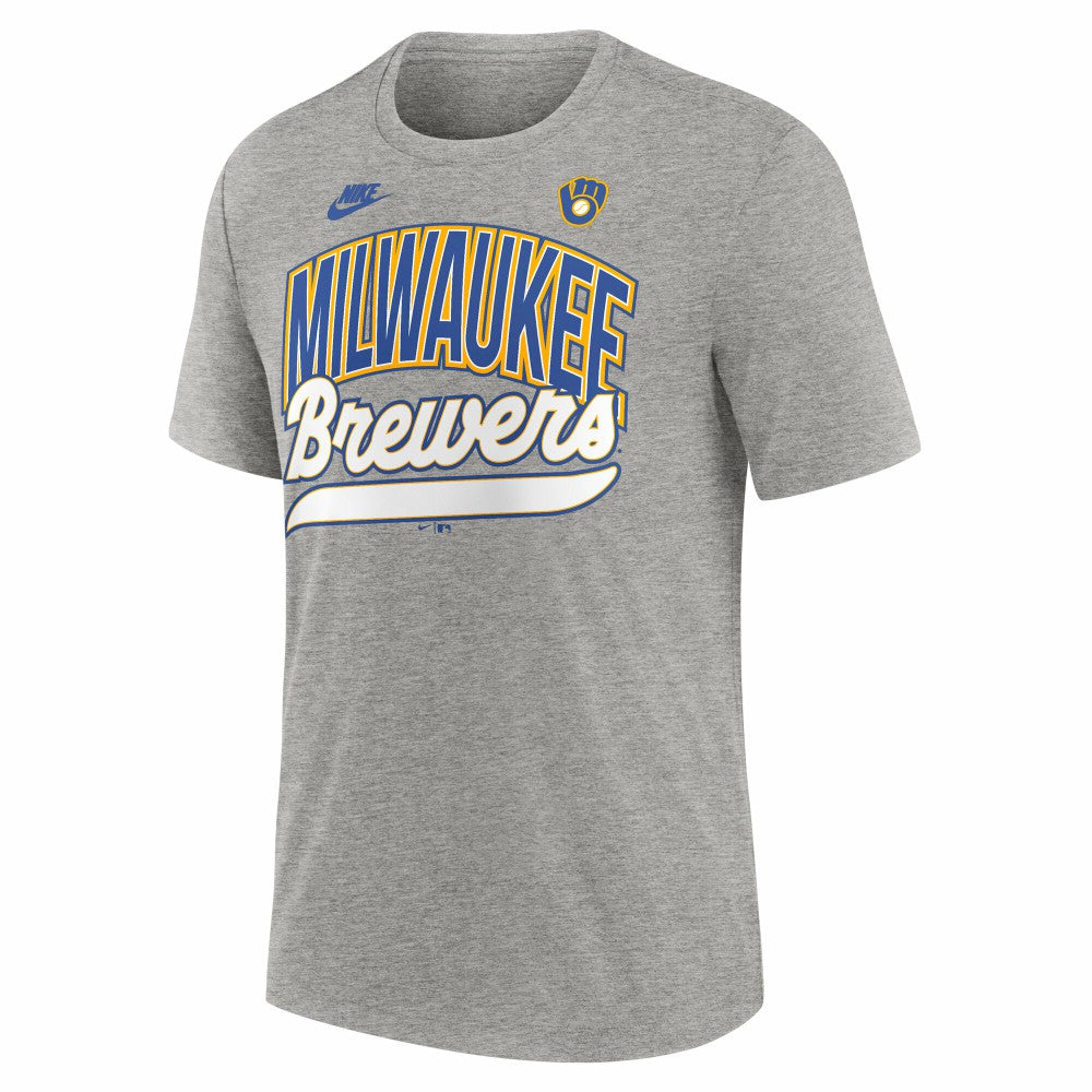 Milwaukee Brewers Nike Cooperstown Collection Retro Tri-Blend T-Shirt - MLB