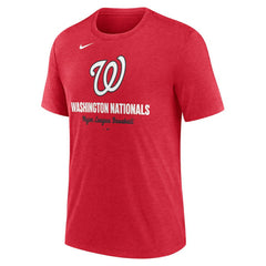 Washington Nationals Nike Logo Tri-Blend T-Shirt - MLB