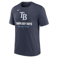 Tampa Bay Rays Nike Logo Tri-Blend T-Shirt - MLB