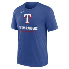 Texas Rangers Nike Logo Tri-Blend T-Shirt - MLB