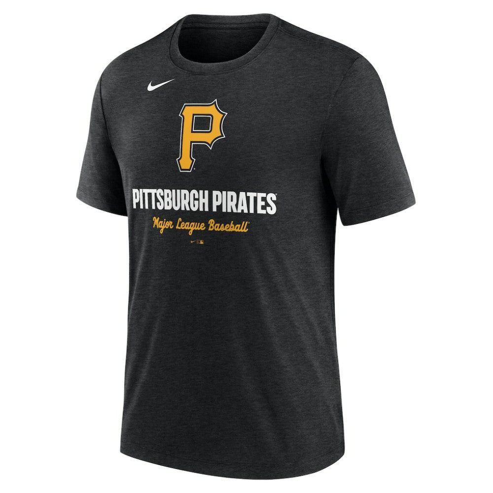 Pittsburgh Pirates Nike Logo Tri-Blend T-Shirt - MLB