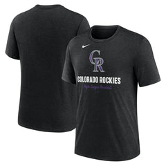 Colorado Rockies Nike Logo Tri-Blend T-Shirt - MLB