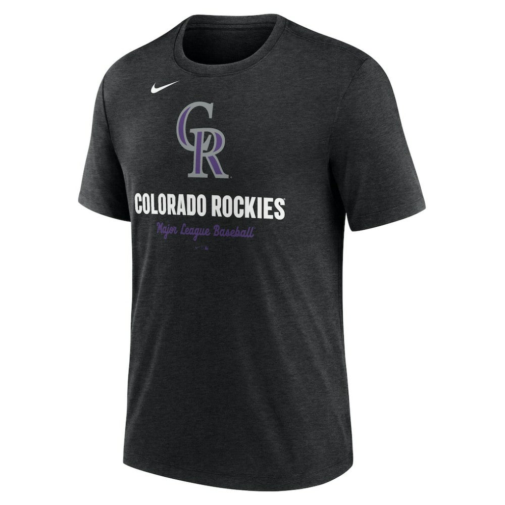 Colorado Rockies Nike Logo Tri-Blend T-Shirt - MLB