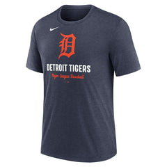 Detroit Tigers Nike Logo Tri-Blend T-Shirt - MLB