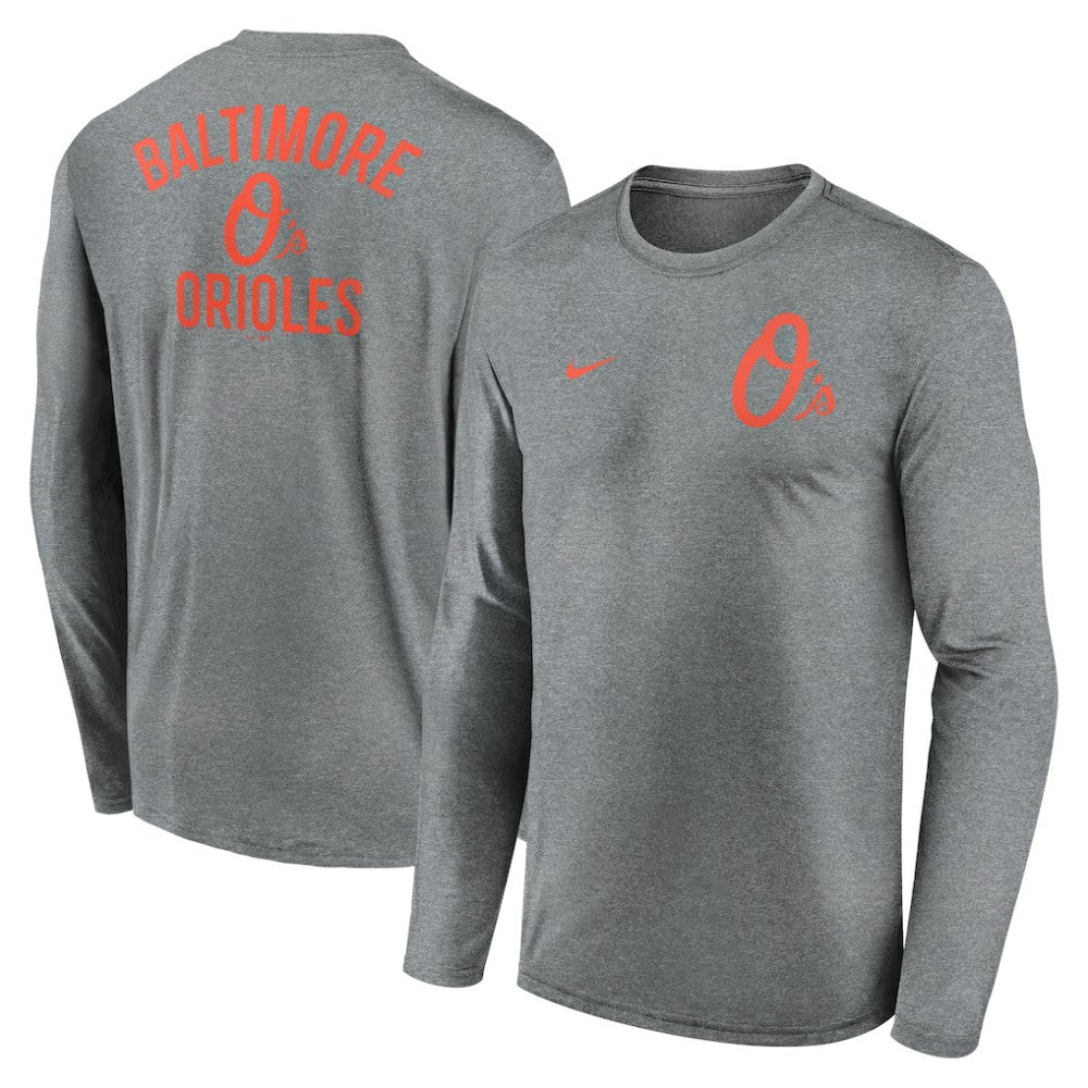 Baltimore Orioles Nike 2-Hit Legend Dri-FIT Long Sleeve T-Shirt - MLB