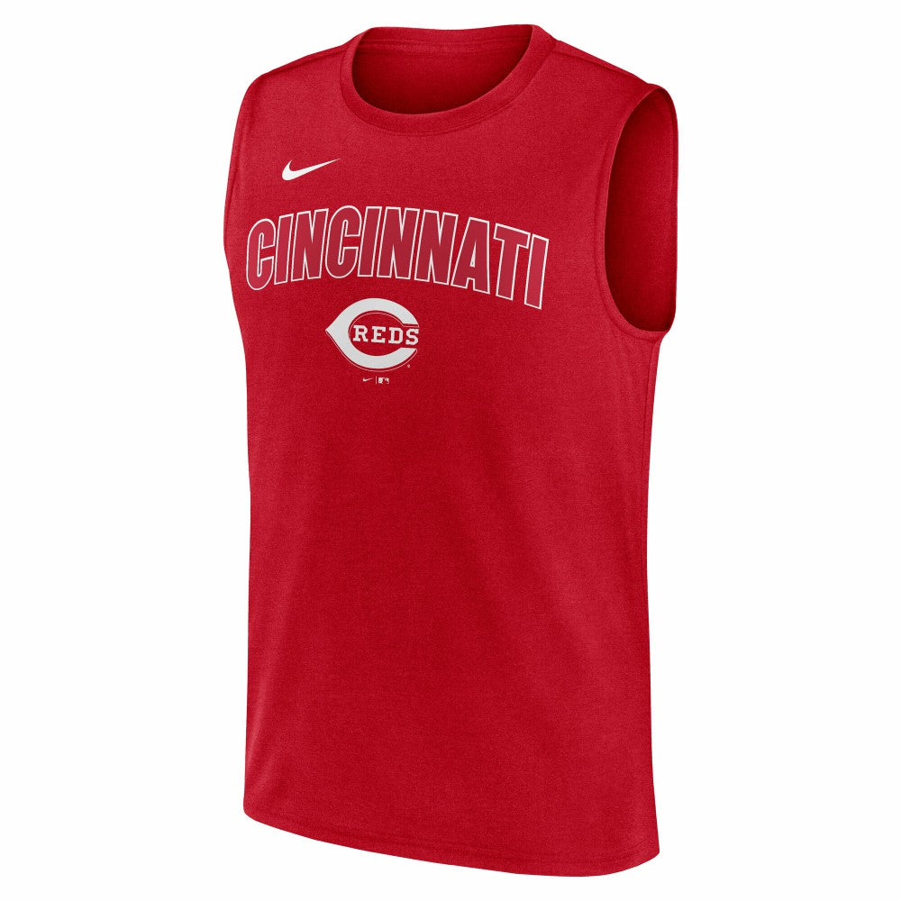 Cincinnati Reds Nike Knockout Dri-FIT Muscle Tank Top - MLB