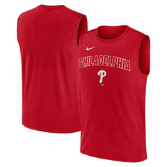 Philadelphia Phillies Nike Knockout Dri-FIT Muscle Tank Top - MLB