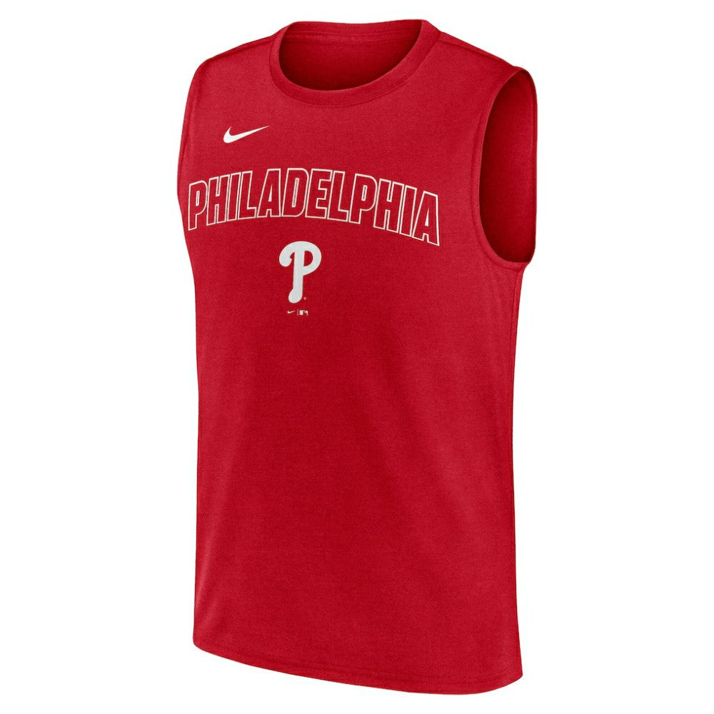 Philadelphia Phillies Nike Knockout Dri-FIT Muscle Tank Top - MLB