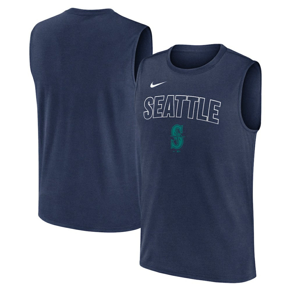 Seattle Mariners Nike Knockout Dri-FIT Muscle Tank Top - MLB