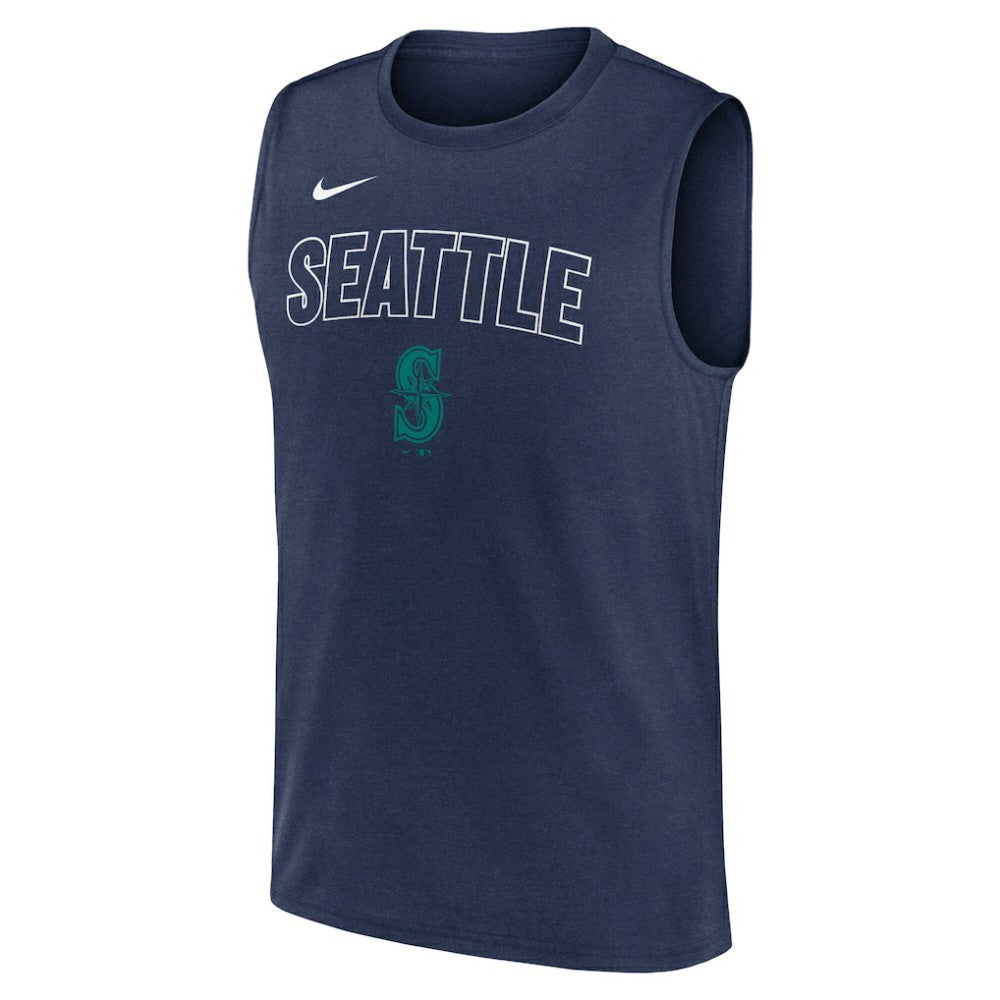 Seattle Mariners Nike Knockout Dri-FIT Muscle Tank Top - MLB