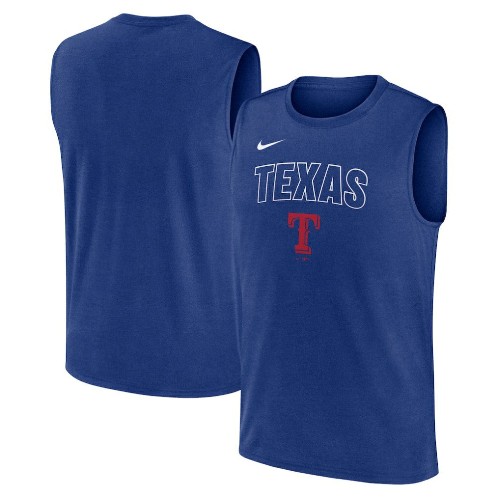 Texas Rangers Nike Knockout Dri-FIT Muscle Tank Top - MLB