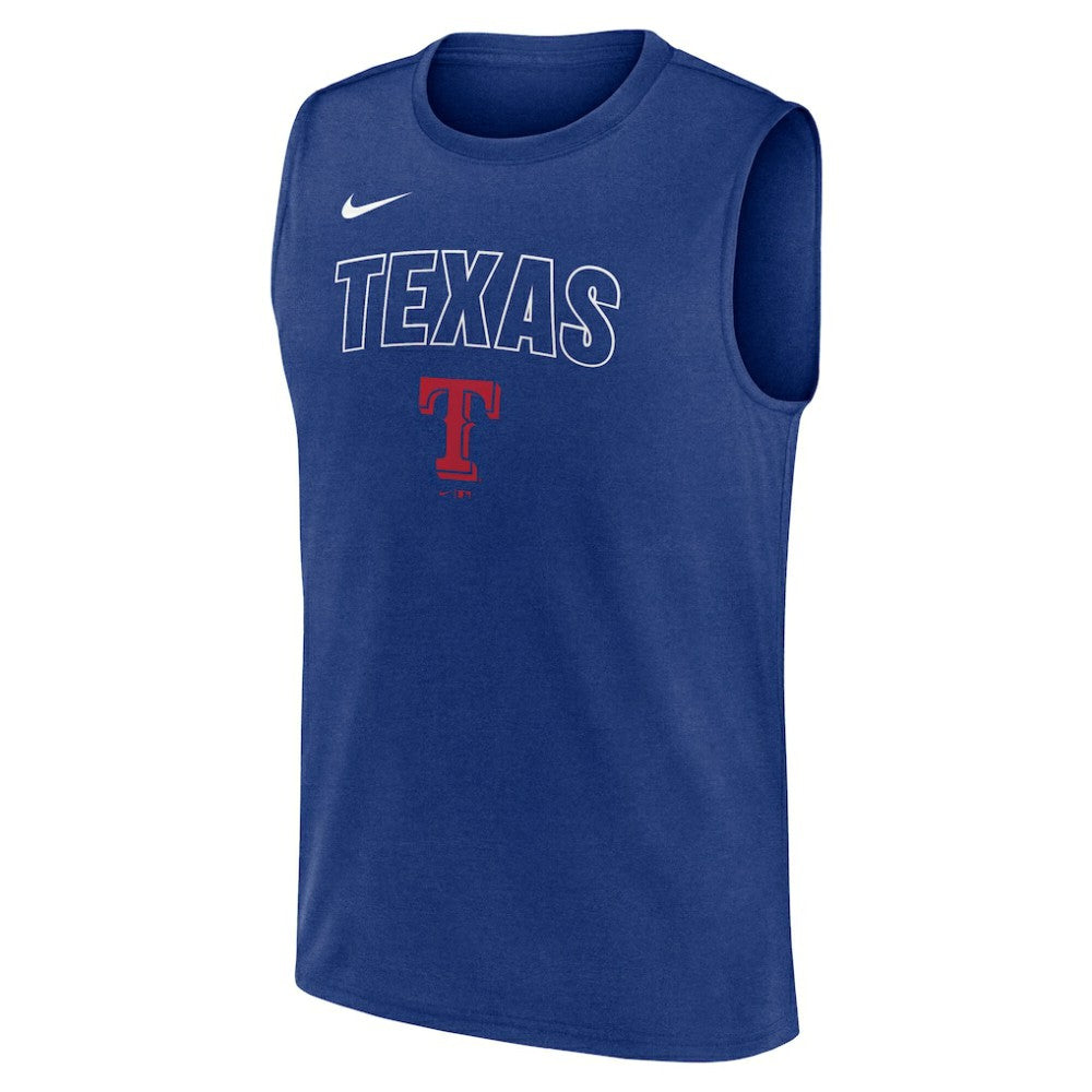 Texas Rangers Nike Knockout Dri-FIT Muscle Tank Top - MLB