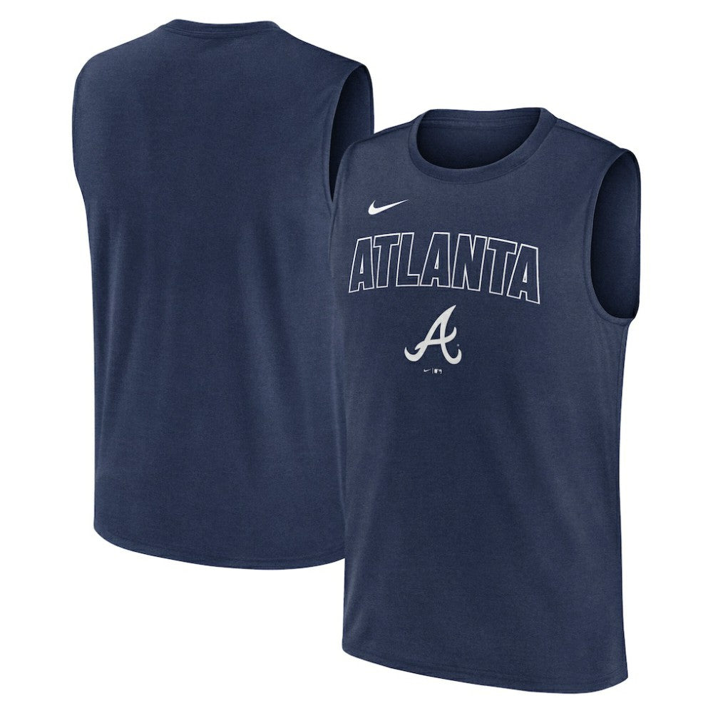 Atlanta Braves Nike Knockout Dri-FIT Muscle Tank Top - MLB