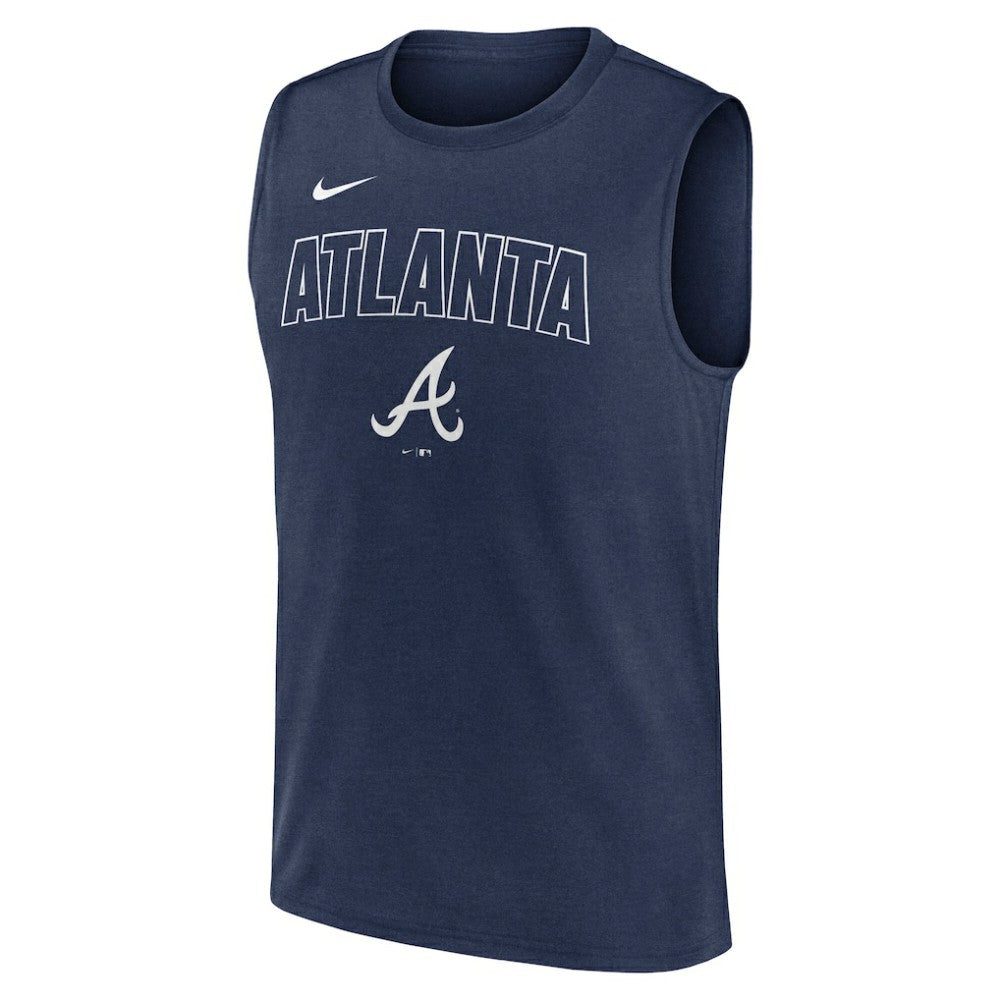 Atlanta Braves Nike Knockout Dri-FIT Muscle Tank Top - MLB
