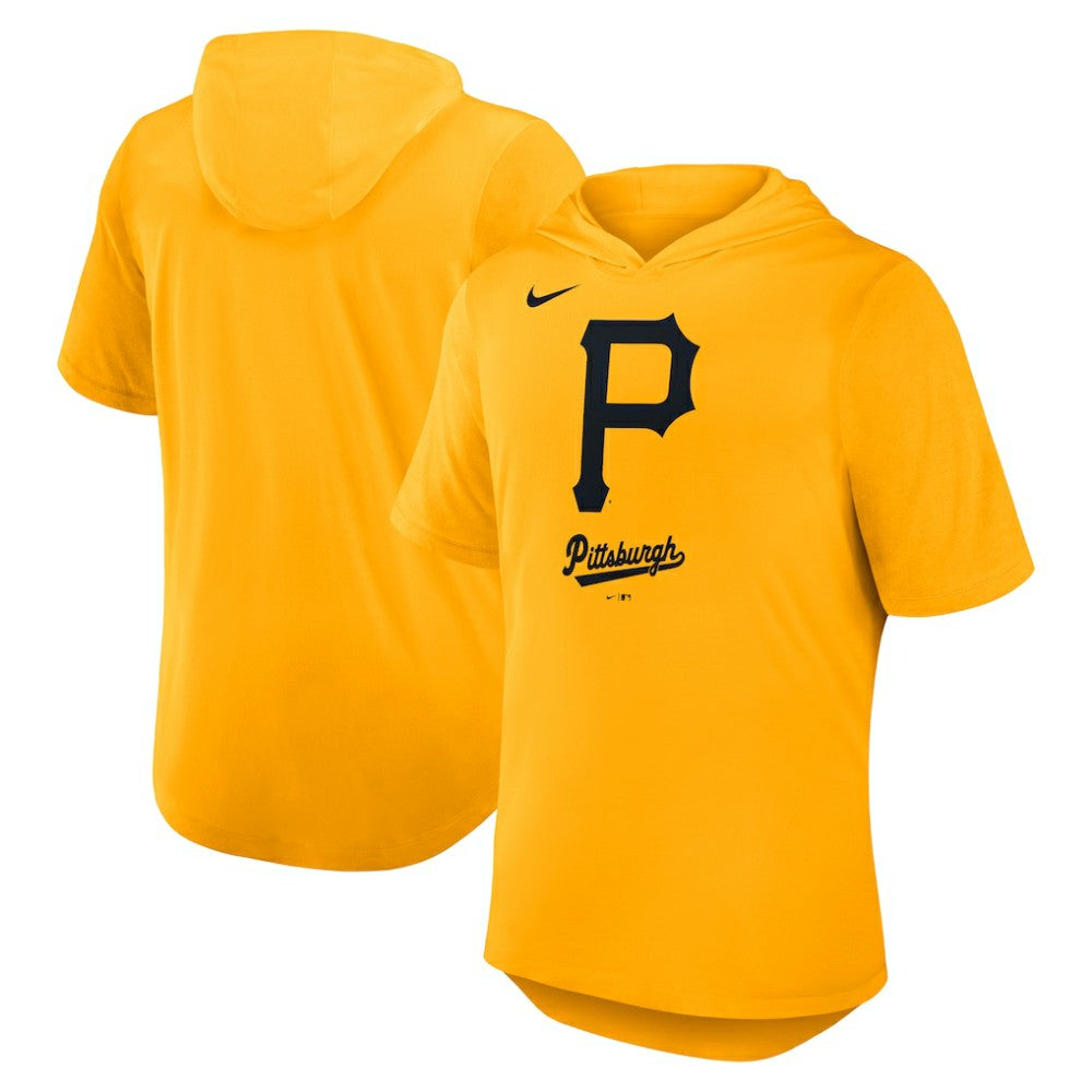 Pittsburgh Pirates Nike Tri-Blend Hoodie T-Shirt - MLB