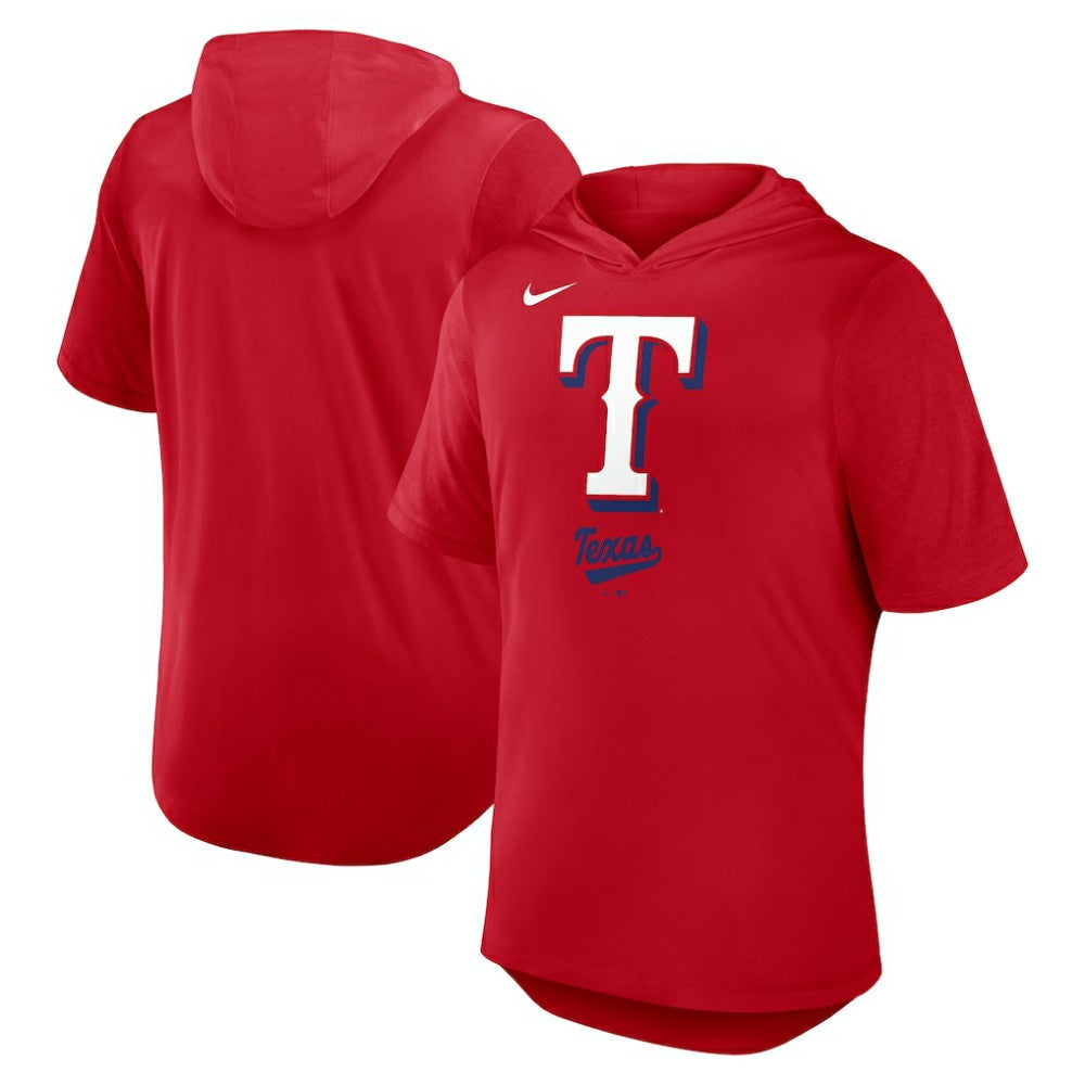 Texas Rangers Nike Tri-Blend Hoodie T-Shirt - MLB