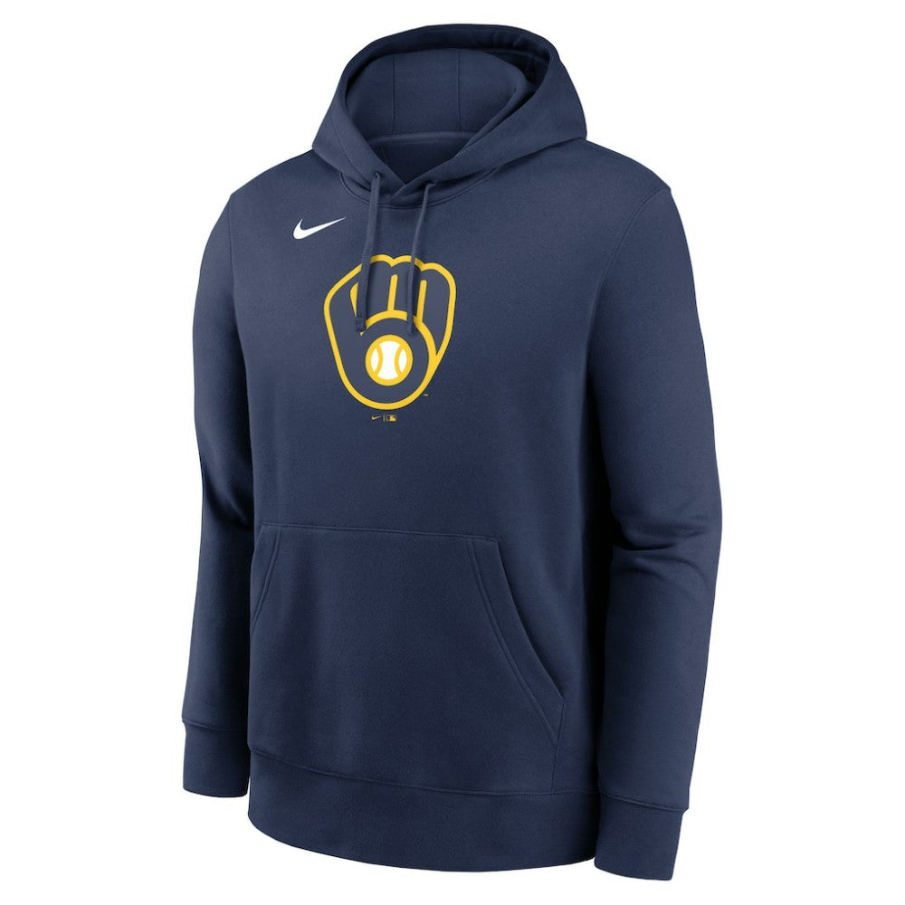 Milwaukee Brewers Nike Logo Club Fleece Hoodie - MLB