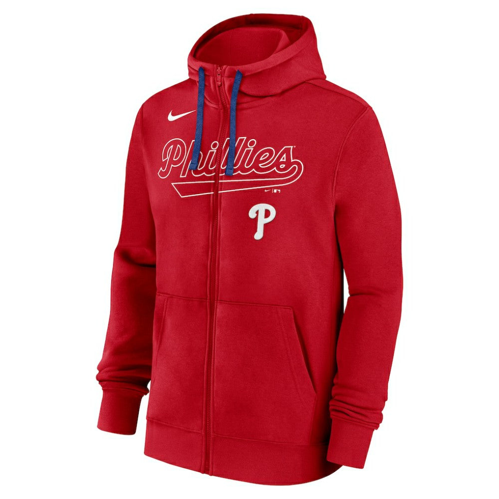 Philadelphia Phillies Nike Knockout Script Full-Zip Hoodie - MLB