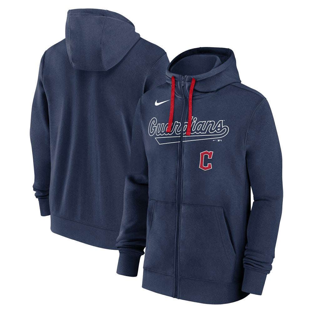 Cleveland Guardians Nike Knockout Script Full-Zip Hoodie - MLB