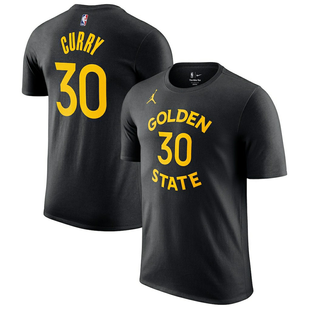 Stephen Curry Golden State Warriors Jordan Brand Statement Edition Name & Number T-Shirt Black - NBA