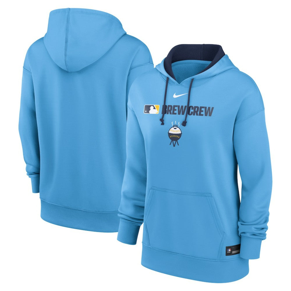 Milwaukee Brewers Nike Women's City Connect Authentic Collection Therma-FIT Hoodie - MLB