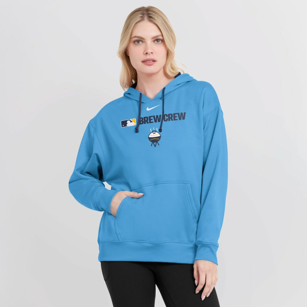 Milwaukee Brewers Nike Women's City Connect Authentic Collection Therma-FIT Hoodie - MLB