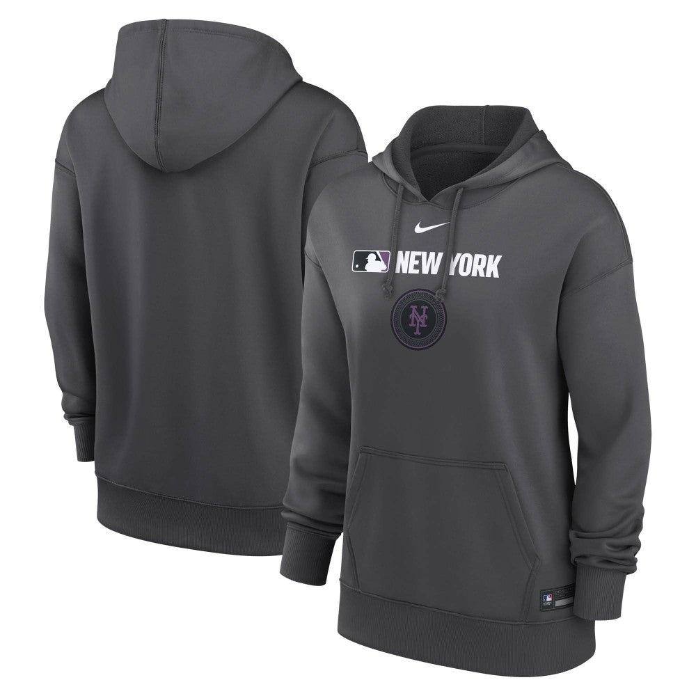 New York Mets Nike Women's City Connect Authentic Collection Therma-FIT Hoodie - MLB