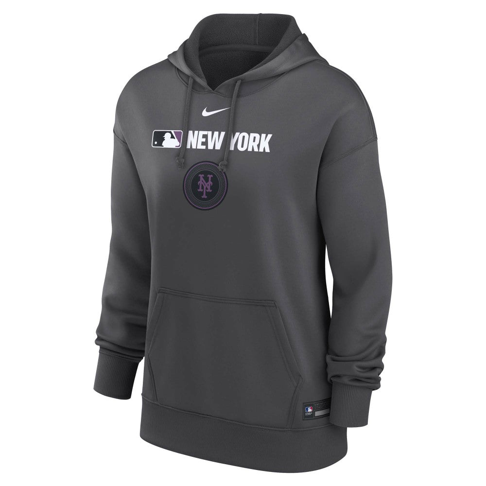 New York Mets Nike Women's City Connect Authentic Collection Therma-FIT Hoodie - MLB