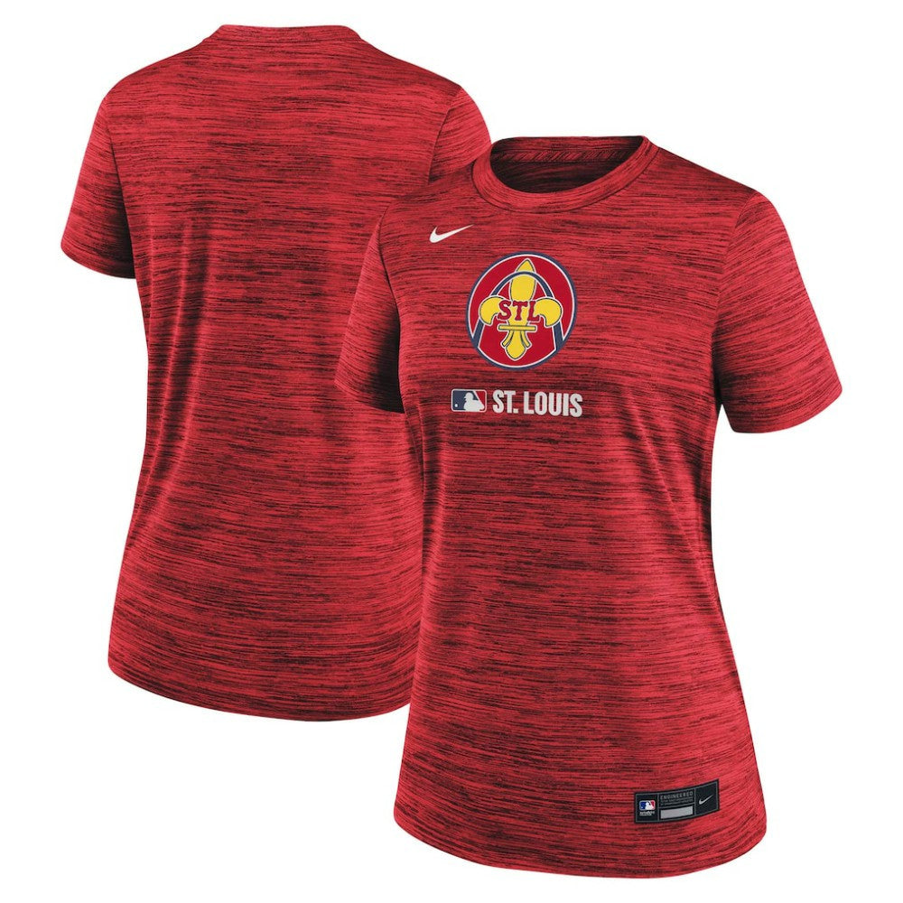 St. Louis Cardinals Nike Women's Authentic Collection City Connect Velocity Dri-FIT T-Shirt - MLB