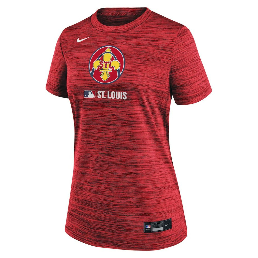 St. Louis Cardinals Nike Women's Authentic Collection City Connect Velocity Dri-FIT T-Shirt - MLB