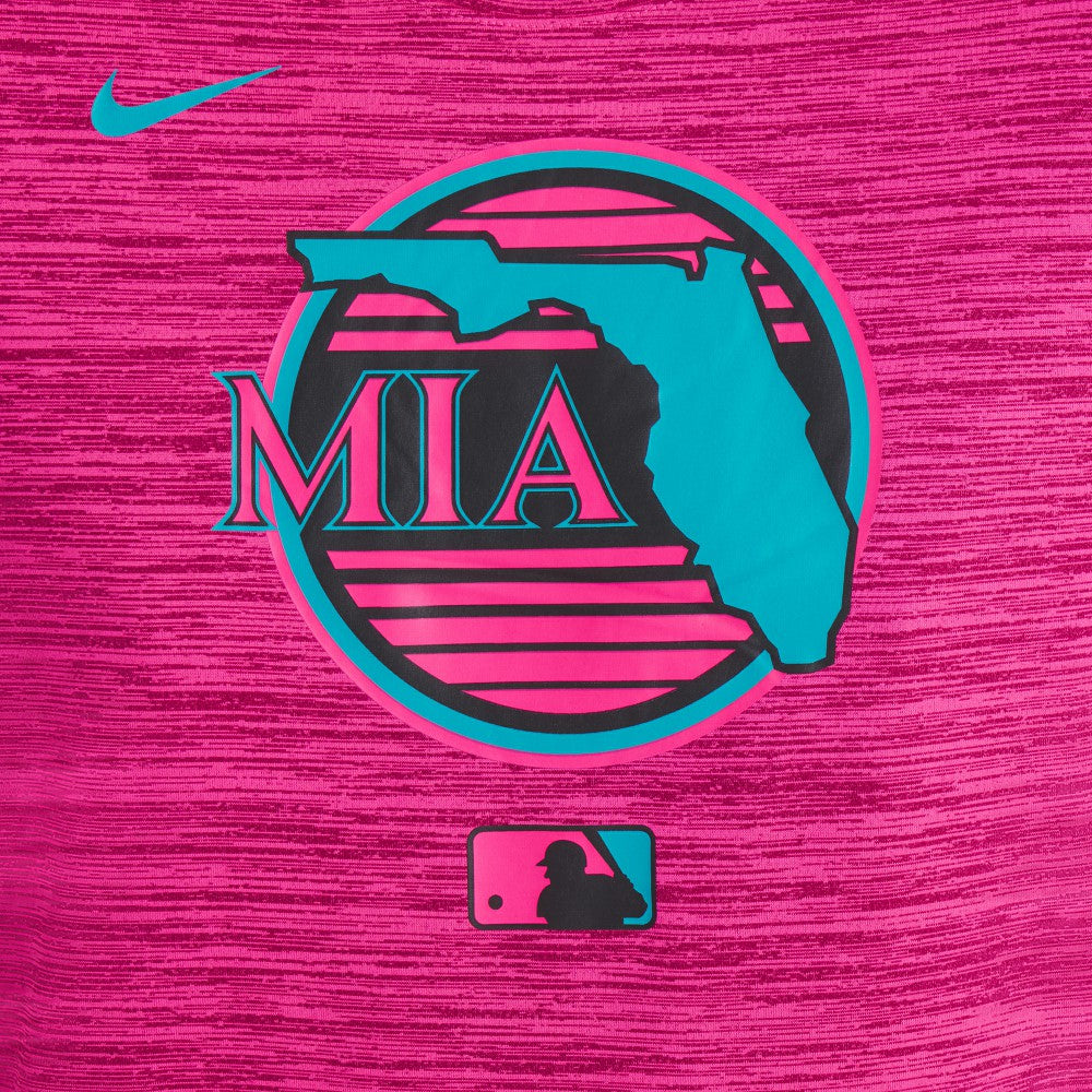 Miami Marlins Nike Women's 2025 City Connect Authentic Collection Velocity Dri-FIT T-Shirt - MLB