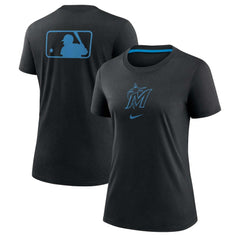Miami Marlins Nike Women's Authentic Collection Early Work Tri-Blend T-Shirt - MLB