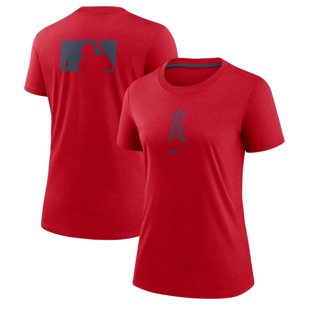 Los Angeles Angels Nike Women's Authentic Collection Early Work Tri-Blend T-Shirt - MLB