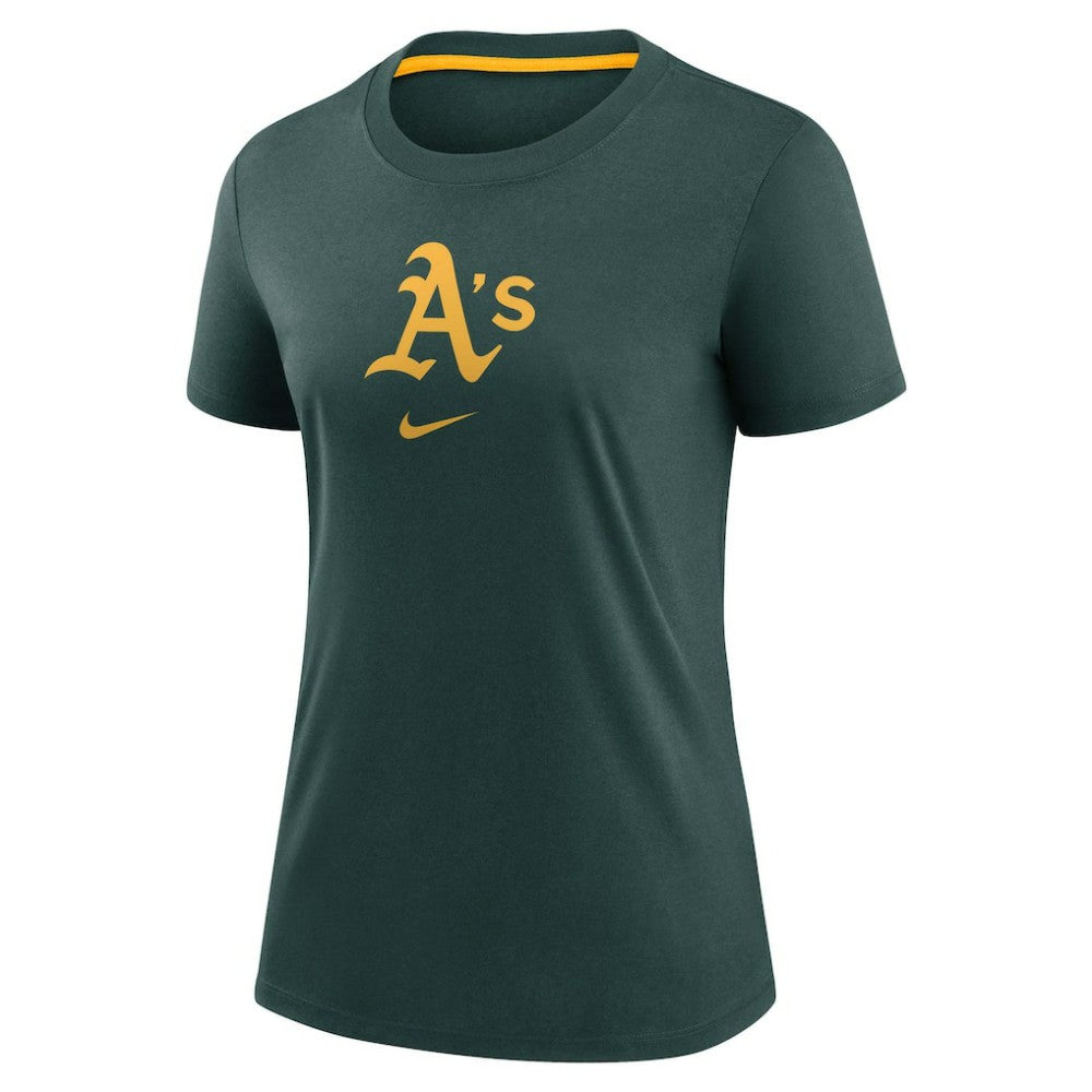 Athletics Nike Women's Authentic Collection Early Work Tri-Blend T-Shirt - MLB