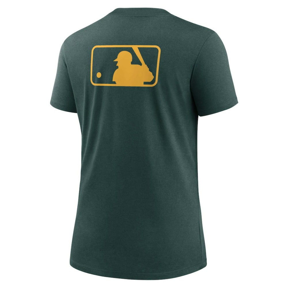 Athletics Nike Women's Authentic Collection Early Work Tri-Blend T-Shirt - MLB