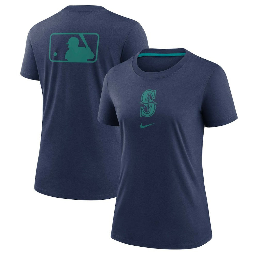 Seattle Mariners Nike Women's Authentic Collection Early Work Tri-Blend T-Shirt - MLB
