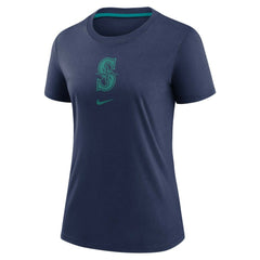 Seattle Mariners Nike Women's Authentic Collection Early Work Tri-Blend T-Shirt - MLB
